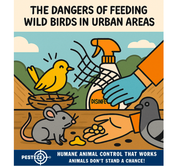 THE DANGERS OF FEEDING WILD BIRDS IN URBAN AREAS