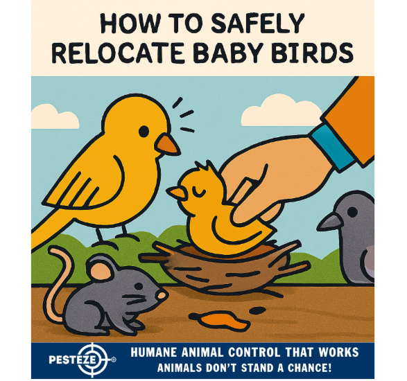 HOW TO SAFELY RELOCATE BABY BIRDS