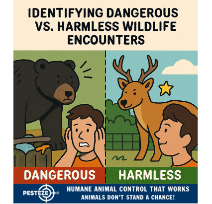 IDENTIFYING DANGEROUS VS. HARMLESS WILDLIFE ENCOUNTERS