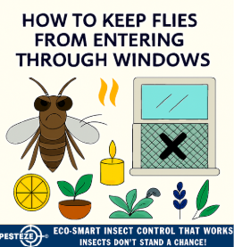 HOW TO KEEP FLIES FROM ENTERING THROUGH WINDOWS