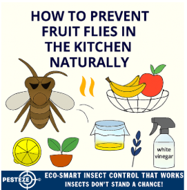 HOW TO PREVENT FRUIT FLIES IN THE KITCHEN NATURALLY