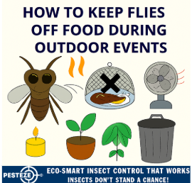 HOW TO KEEP FLIES OFF FOOD DURING OUTDOOR EVENTS