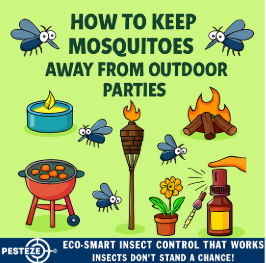 HOW TO KEEP MOSQUITOES AWAY FROM OUTDOOR PARTIES