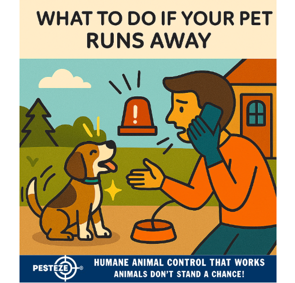 WHAT TO DO IF YOUR PET RUNS AWAY