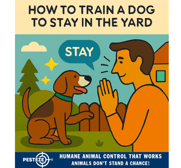 HOW TO TRAIN A DOG TO STAY IN THE YARD