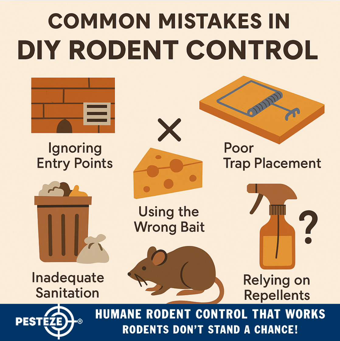 COMMON MISTAKES IN DIY RODENT CONTROL