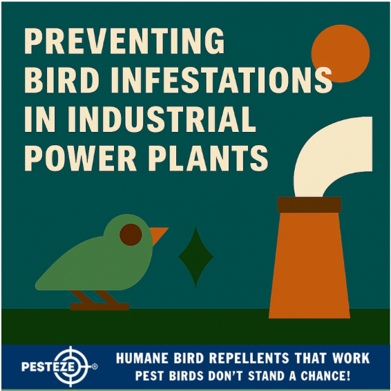 PREVENTING BIRD INFESTATIONS IN INDUSTRIAL POWER PLANTS