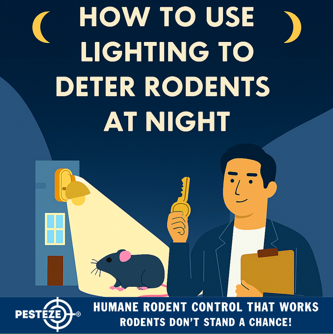 HOW TO USE LIGHTING TO DETER RODENTS AT NIGHT