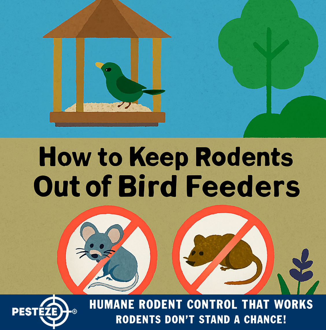HOW TO KEEP RODENTS OUT OF BIRD FEEDERS
