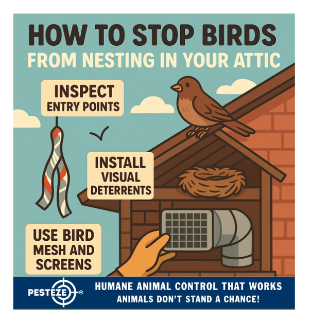 HOW TO STOP BIRDS FROM NESTING IN YOUR ATTIC