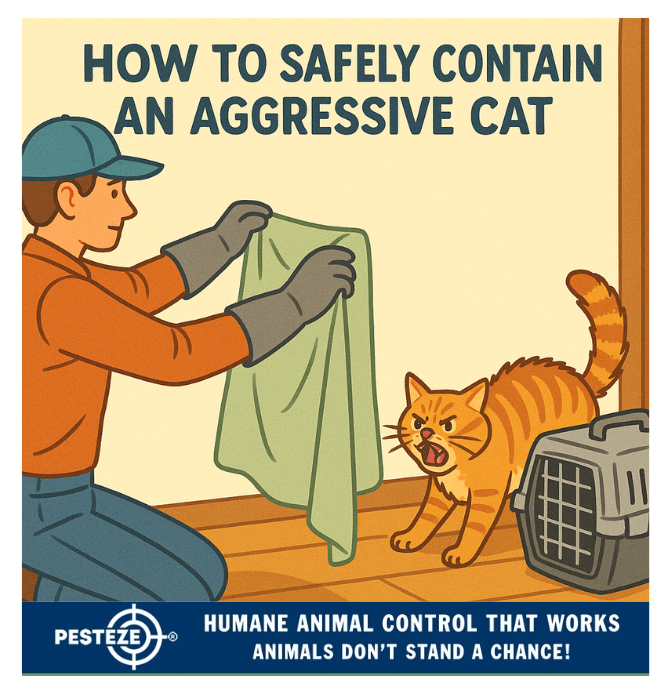 HOW TO SAFELY CONTAIN AN AGGRESSIVE CAT - Pesteze