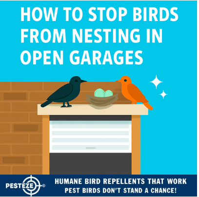 HOW TO STOP BIRDS FROM NESTING IN OPEN GARAGES