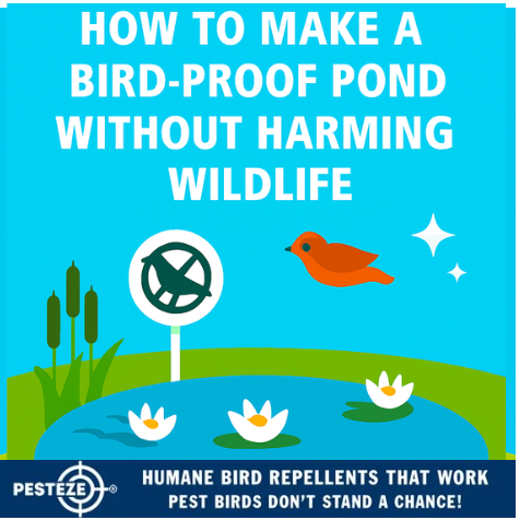 HOW TO MAKE A BIRD-PROOF POND WITHOUT HARMING WILDLIFE