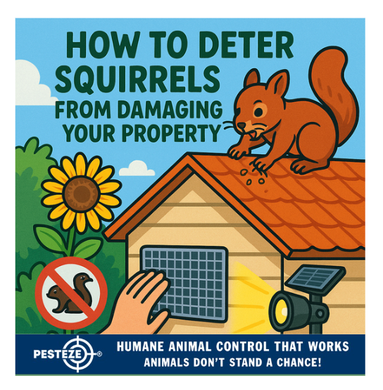 HOW TO DETER SQUIRRELS FROM DAMAGING YOUR PROPERTY