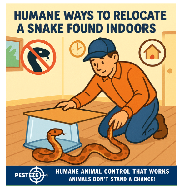 HUMANE WAYS TO RELOCATE A SNAKE FOUND INDOORS