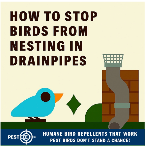 HOW TO STOP BIRDS FROM NESTING IN DRAINPIPES