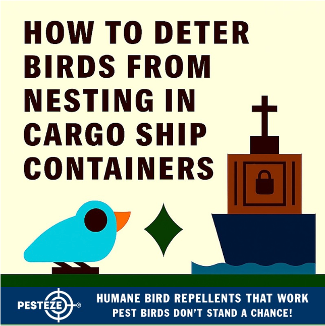 HOW TO DETER BIRDS FROM NESTING IN CARGO SHIP CONTAINERS