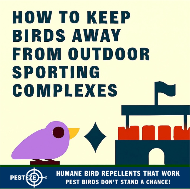 HOW TO KEEP BIRDS AWAY FROM OUTDOOR SPORTING COMPLEXES