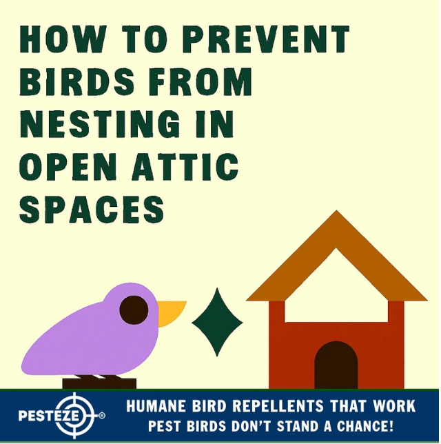 HOW TO PREVENT BIRDS FROM NESTING IN OPEN ATTIC SPACES