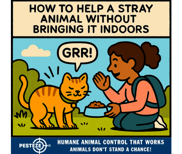 HOW TO HELP A STRAY ANIMAL WITHOUT BRINGING IT INDOORS