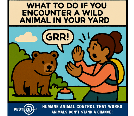 WHAT TO DO IF YOU ENCOUNTER A WILD ANIMAL IN YOUR YARD