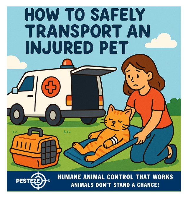 HOW TO SAFELY TRANSPORT AN INJURED PET