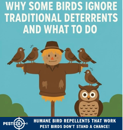 WHY SOME BIRDS IGNORE TRADITIONAL DETERRENTS AND WHAT TO DO