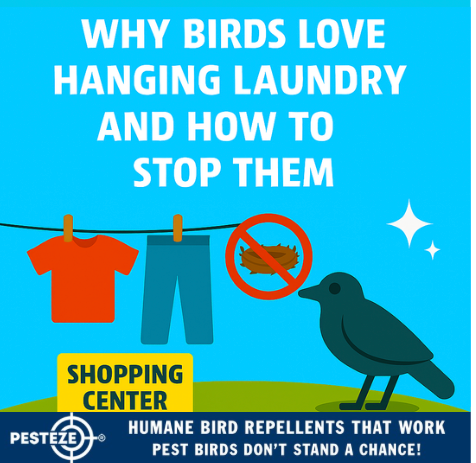 WHY BIRDS LOVE HANGING LAUNDRY AND HOW TO STOP THEM