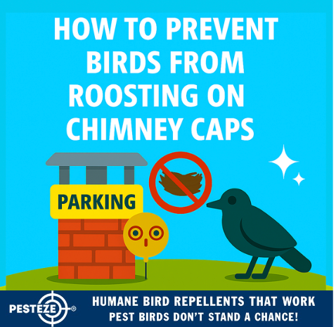 HOW TO PREVENT BIRDS FROM ROOSTING ON CHIMNEY CAPS