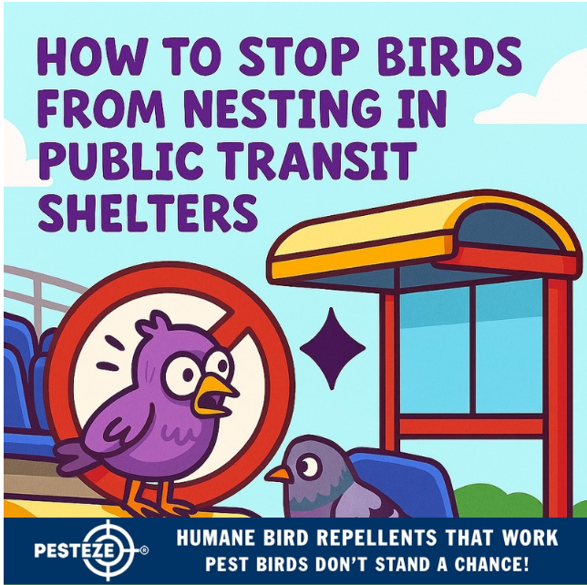 HOW TO STOP BIRDS FROM NESTING IN PUBLIC TRANSIT SHELTERS