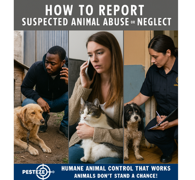 HOW TO REPORT SUSPECTED ANIMAL ABUSE OR NEGLECT