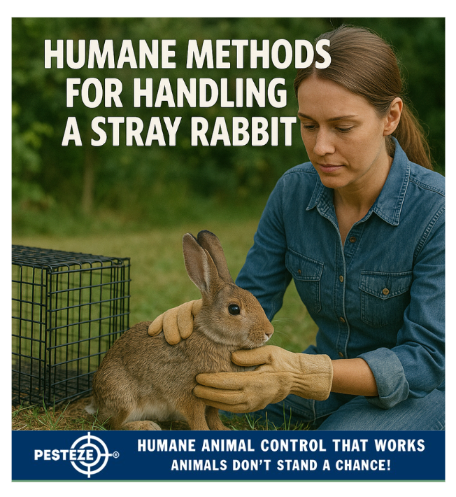 HUMANE METHODS FOR HANDLING A STRAY RABBIT