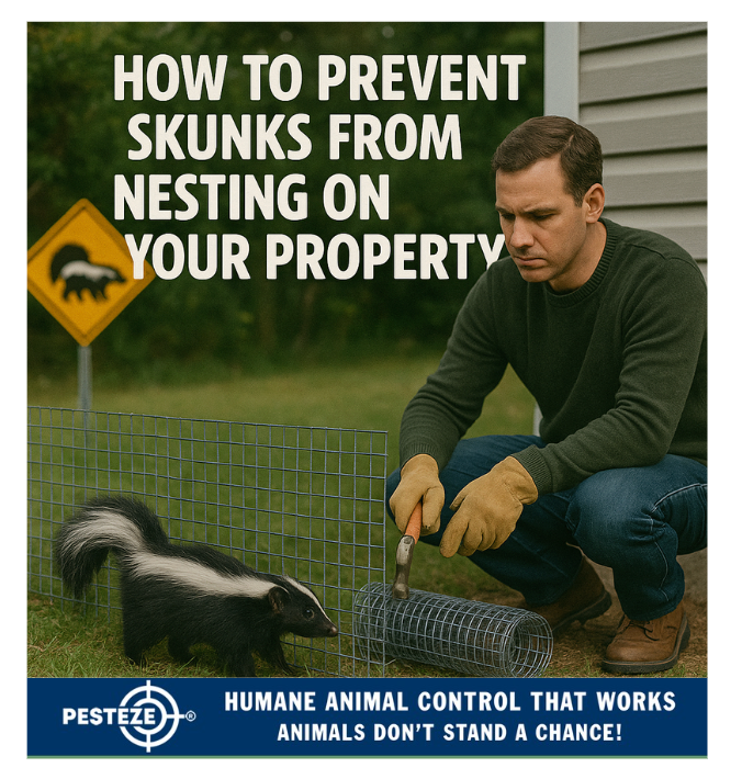 HOW TO PREVENT SKUNKS FROM NESTING ON YOUR PROPERTY