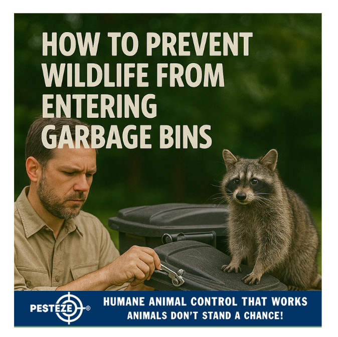 HOW TO PREVENT WILDLIFE FROM ENTERING GARBAGE BINS