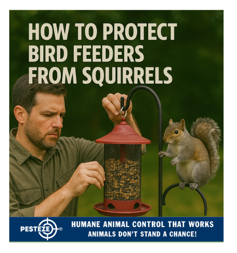 HOW TO PROTECT BIRD FEEDERS FROM SQUIRRELS