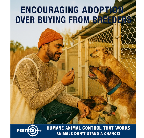 ENCOURAGING ADOPTION OVER BUYING FROM BREEDERS