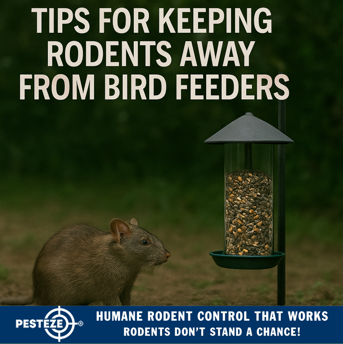 HOW TO KEEP RODENTS AWAY FROM BIRD FEEDERS