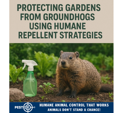 PROTECTING GARDENS FROM GROUNDHOGS USING HUMANE REPELLENT STRATEGIES