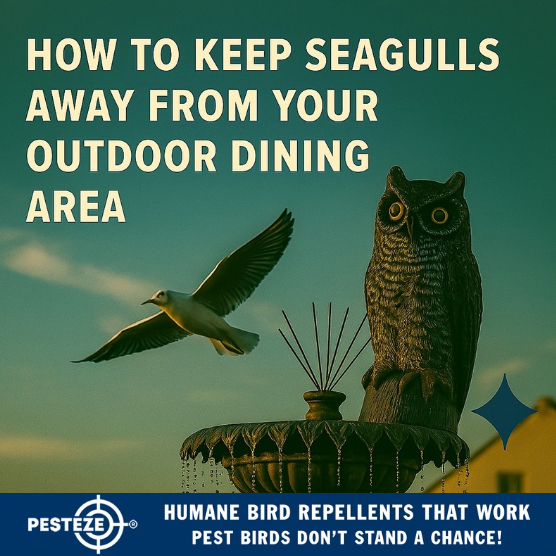 HOW TO KEEP SEAGULLS AWAY FROM YOUR OUTDOOR DINING AREA