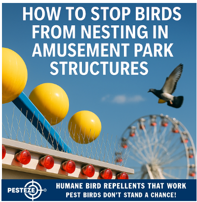 HOW TO STOP BIRDS FROM NESTING IN AMUSEMENT PARK STRUCTURES