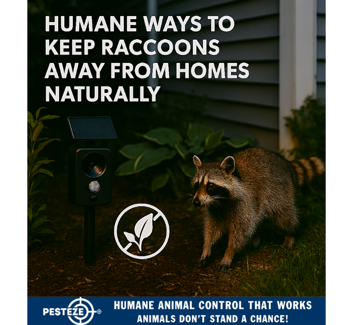 HUMANE WAYS TO KEEP RACCOONS AWAY FROM HOMES NATURALLY