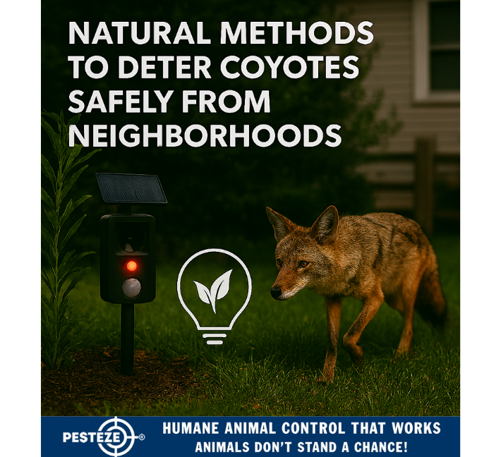 NATURAL METHODS TO DETER COYOTES SAFELY FROM NEIGHBORHOODS