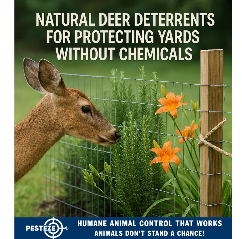 NATURAL DEER DETERRENTS FOR PROTECTING YARDS WITHOUT CHEMICALS