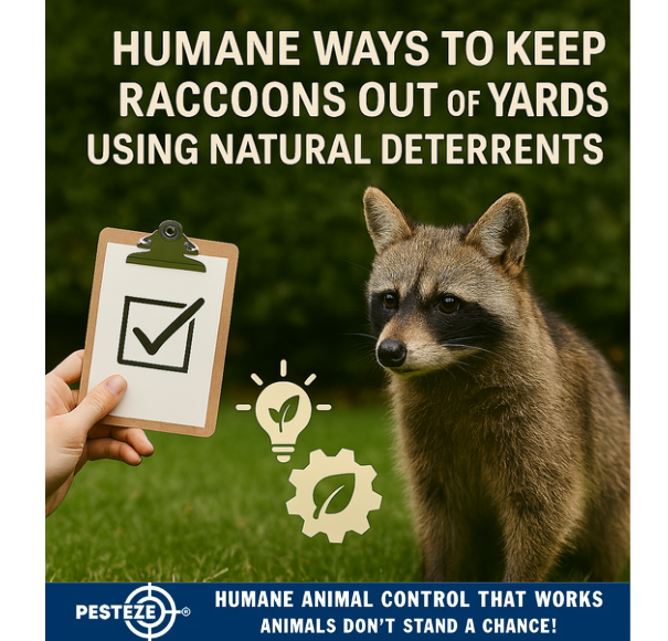 HUMANE WAYS TO KEEP RACCOONS OUT OF YARDS USING NATURAL DETERRENTS