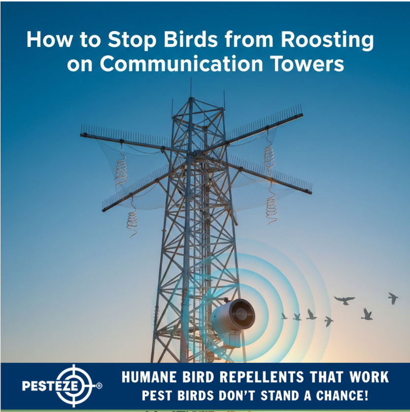 HOW TO STOP BIRDS FROM ROOSTING ON COMMUNICATION TOWERS