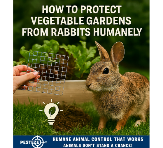 Humane Rabbit Deterrents for Vegetable Gardens | PESTEZE® – Pesteze