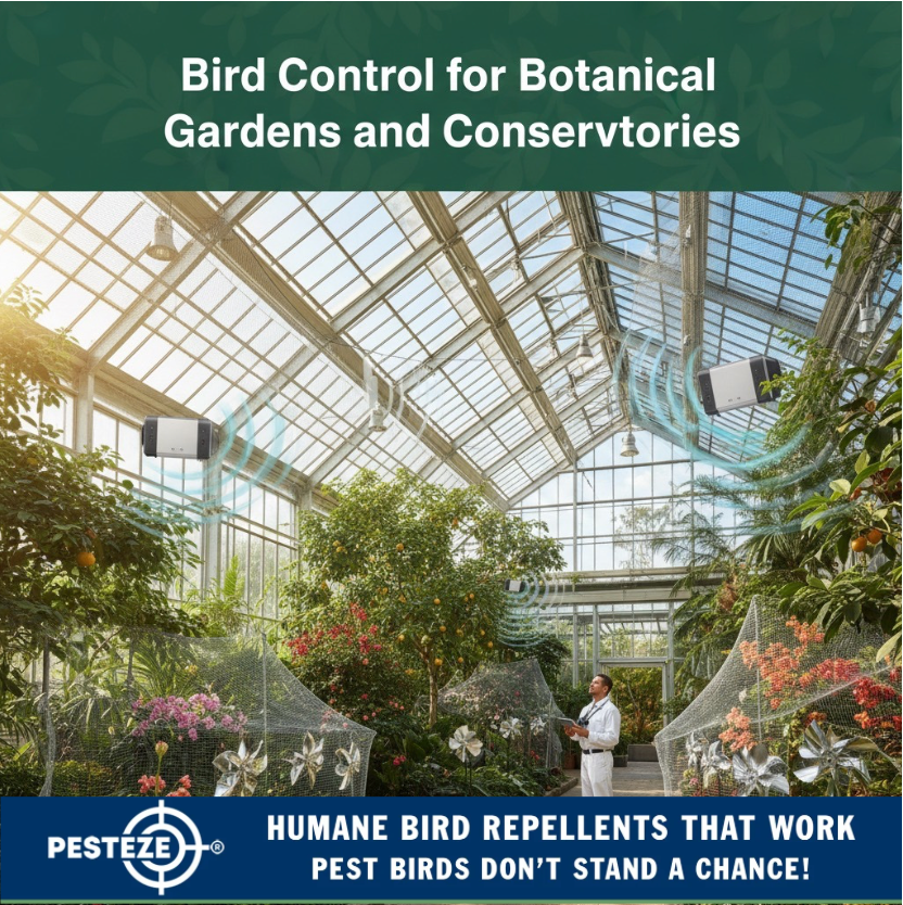 BIRD CONTROL FOR BOTANICAL GARDENS AND CONSERVATORIES