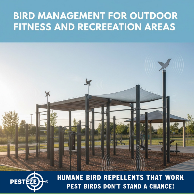 BIRD MANAGEMENT FOR OUTDOOR FITNESS AND RECREATION AREAS
