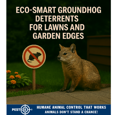 ECO-SMART GROUNDHOG DETERRENTS FOR LAWNS AND GARDEN EDGES