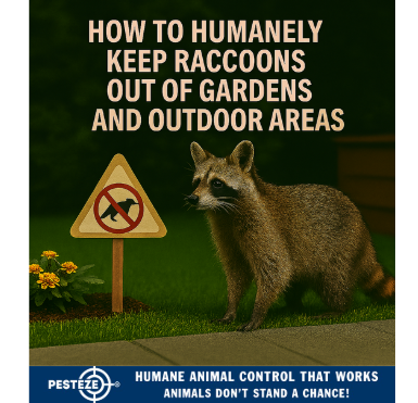 HOW TO HUMANELY KEEP RACCOONS OUT OF GARDENS AND OUTDOOR AREAS
